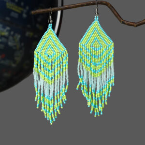 Handmade Colorful Seed Bead Earrings