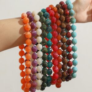 Colorful Resin Cloud Beads Cord Necklace